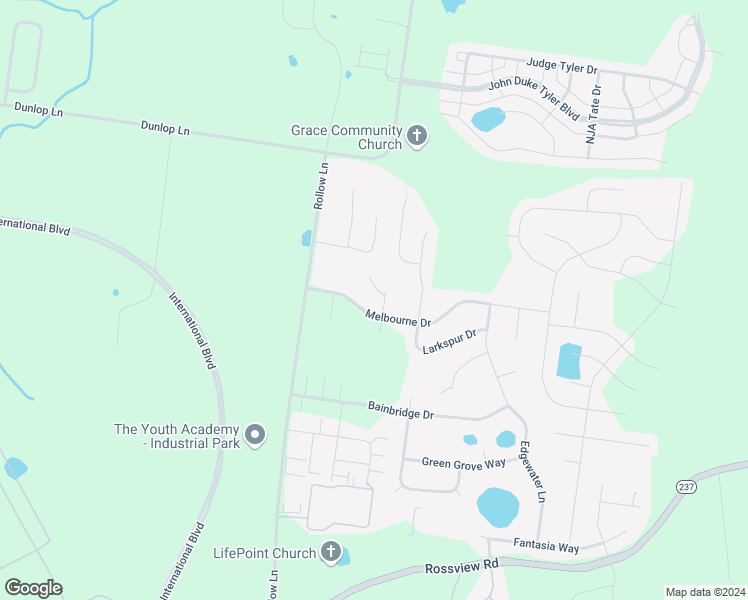 map of restaurants, bars, coffee shops, grocery stores, and more near 1604 Railton Court in Clarksville