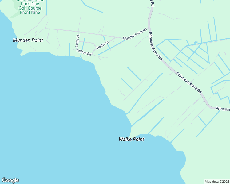 map of restaurants, bars, coffee shops, grocery stores, and more near 1924 Landing Road in Virginia Beach