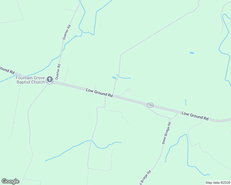 map of restaurants, bars, coffee shops, grocery stores, and more near 11940 Low Ground Road in Emporia