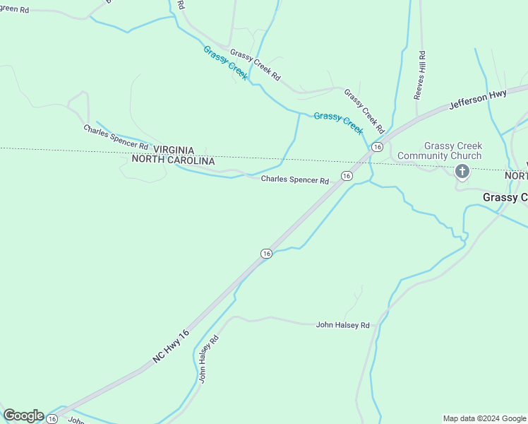 map of restaurants, bars, coffee shops, grocery stores, and more near 12901 North Carolina 16 in Grassy Creek