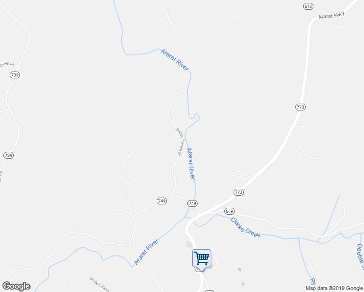 map of restaurants, bars, coffee shops, grocery stores, and more near 541 Jessup Forrest Drive in Ararat