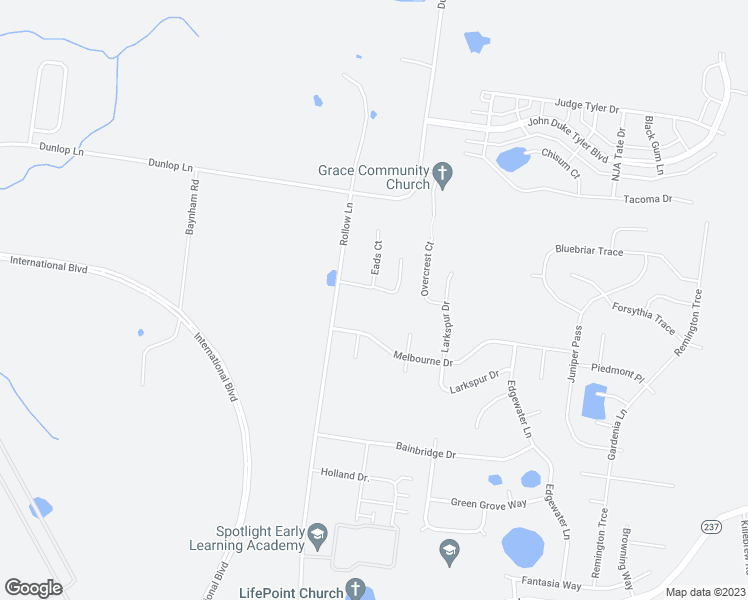 map of restaurants, bars, coffee shops, grocery stores, and more near 116 Verisa Drive in Clarksville