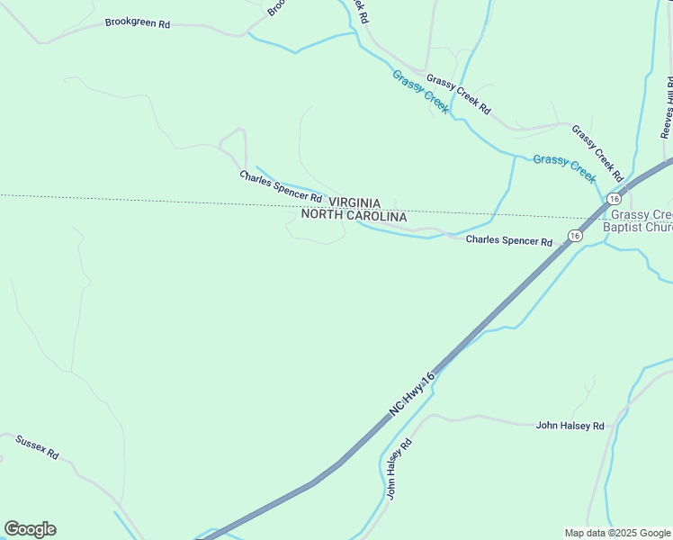 map of restaurants, bars, coffee shops, grocery stores, and more near 1011 John Halsey Road in Grassy Creek