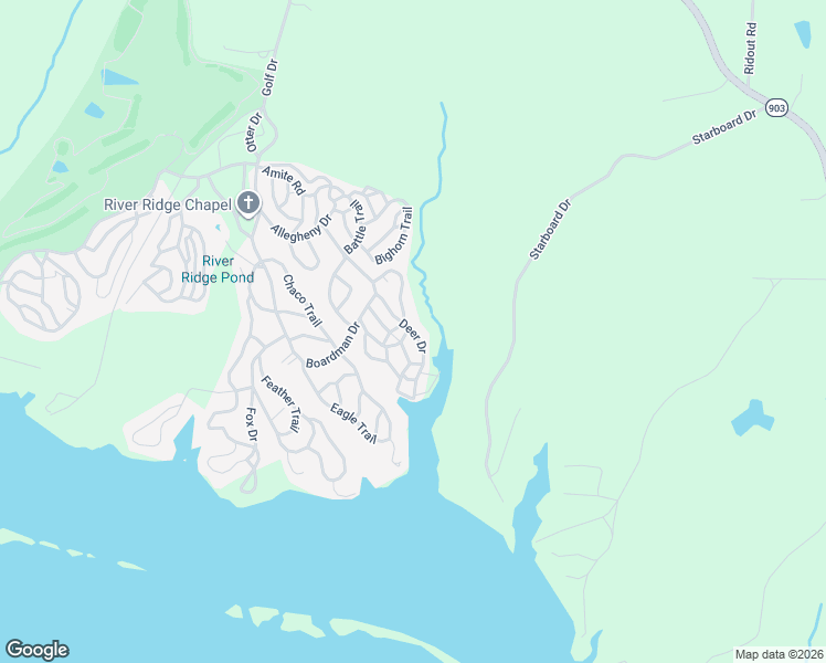 map of restaurants, bars, coffee shops, grocery stores, and more near Deer Dr in Bracey