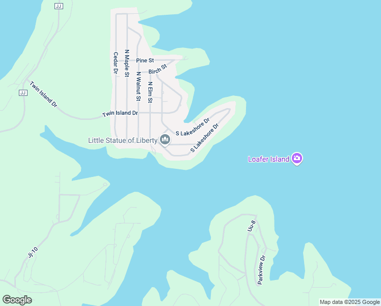 map of restaurants, bars, coffee shops, grocery stores, and more near 179 South Lakeshore Drive in Blue Eye