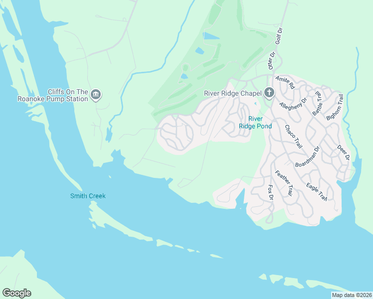 map of restaurants, bars, coffee shops, grocery stores, and more near Looking Glass Trail in Bracey