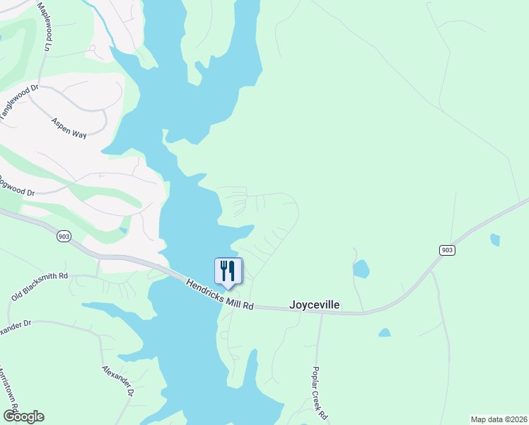 map of restaurants, bars, coffee shops, grocery stores, and more near 543-563 Marina Rd in Bracey