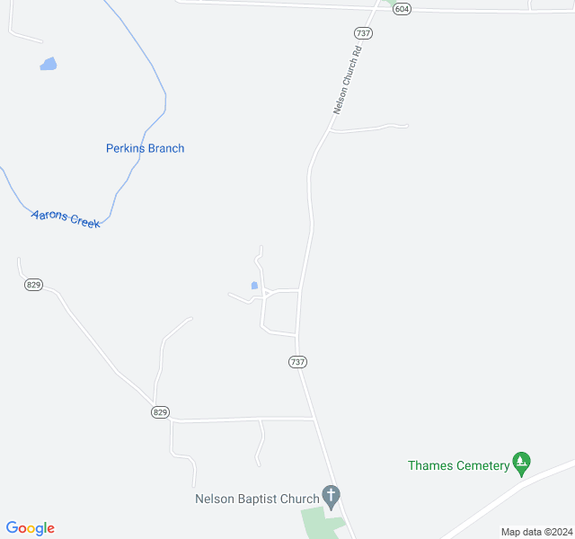 map of restaurants, bars, coffee shops, grocery stores, and more near 2357-2503 Nelson Church Road in Nelson