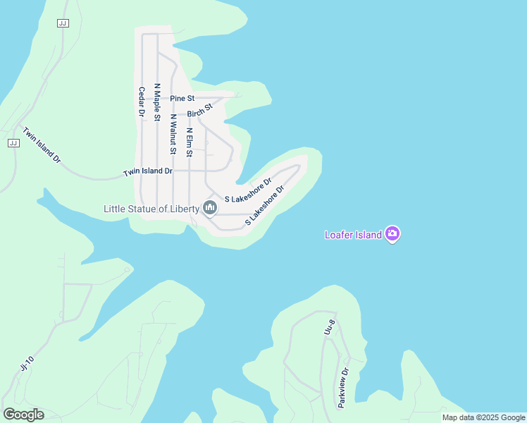 map of restaurants, bars, coffee shops, grocery stores, and more near 179 South Lakeshore Drive in Blue Eye