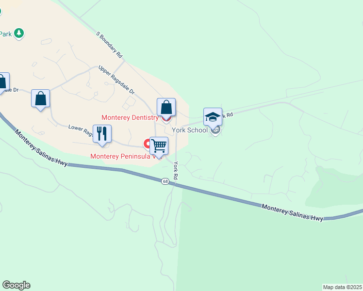 map of restaurants, bars, coffee shops, grocery stores, and more near 24480 Citation Court in Monterey