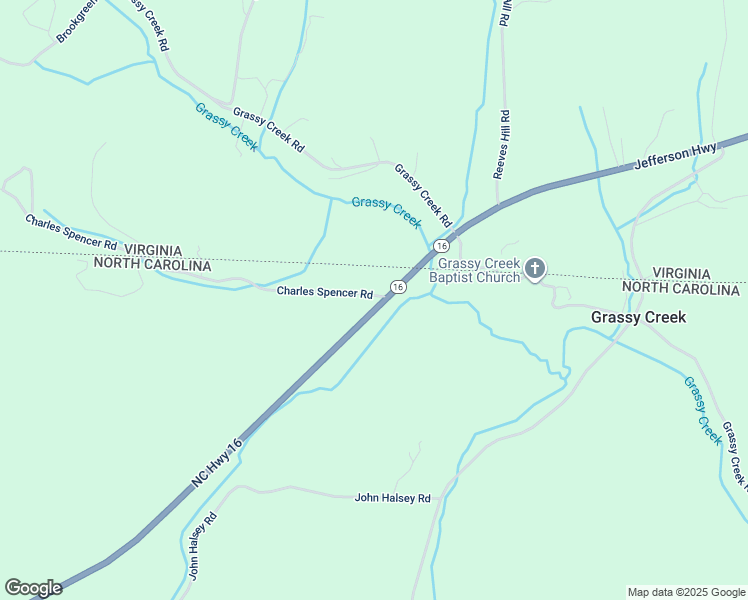 map of restaurants, bars, coffee shops, grocery stores, and more near 13279 North Carolina 16 in Grassy Creek