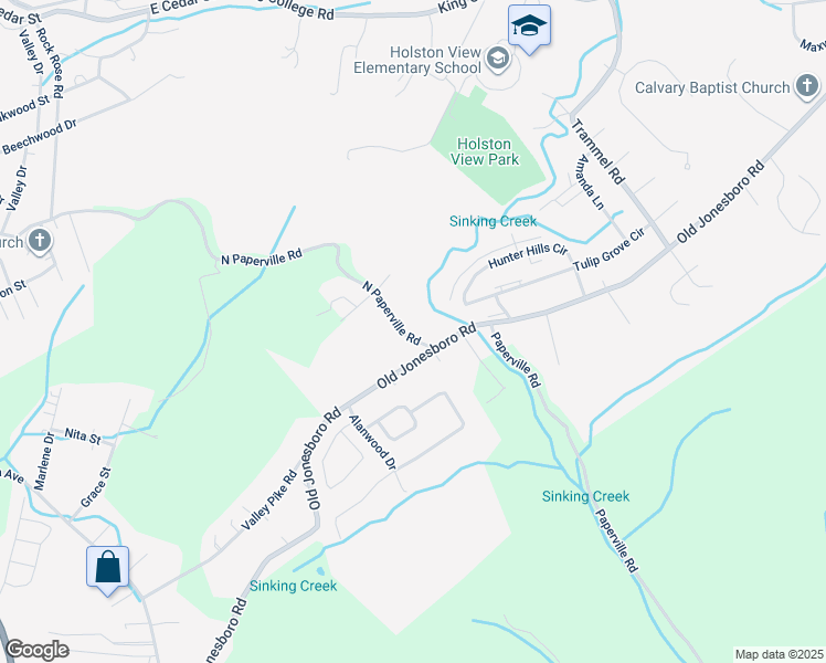 map of restaurants, bars, coffee shops, grocery stores, and more near 1121 N Paperville Rd in Bristol
