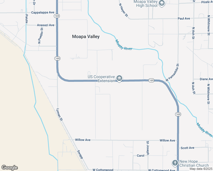 map of restaurants, bars, coffee shops, grocery stores, and more near 1917 North Moapa Valley Boulevard in Moapa Valley