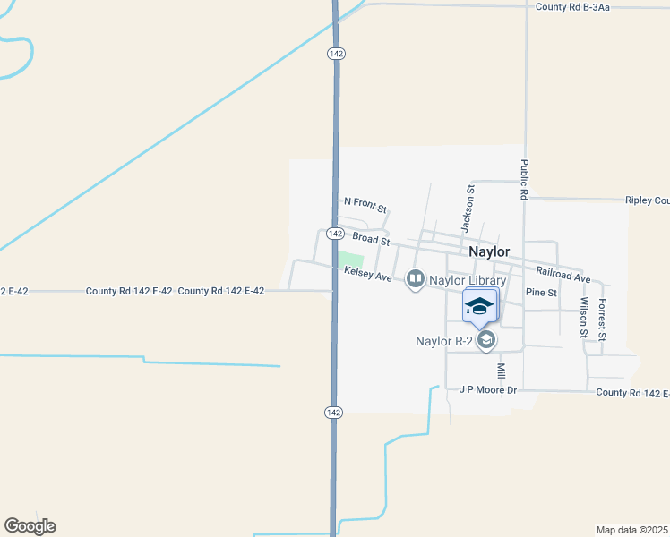 map of restaurants, bars, coffee shops, grocery stores, and more near Kelsey Avenue in Naylor