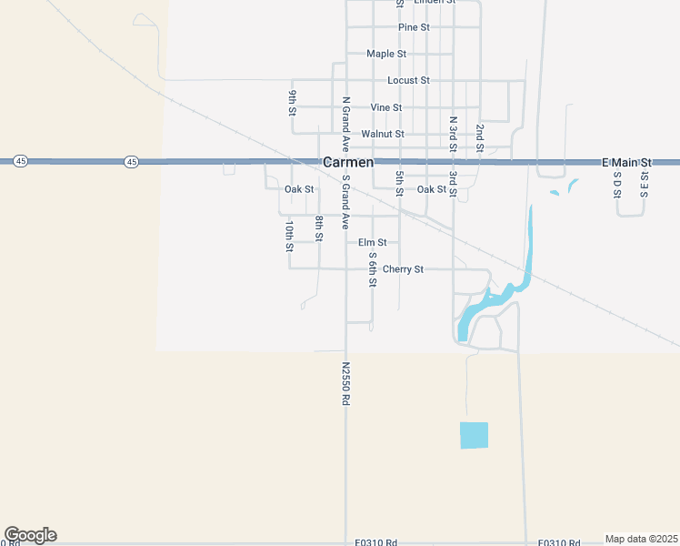 map of restaurants, bars, coffee shops, grocery stores, and more near 503 South Grand Avenue in Carmen