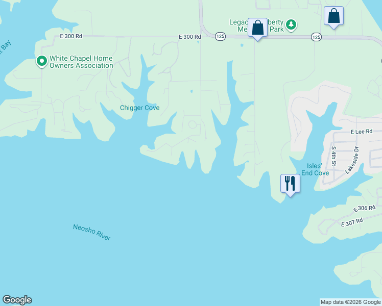 map of restaurants, bars, coffee shops, grocery stores, and more near 30501 South 562 Road in Afton