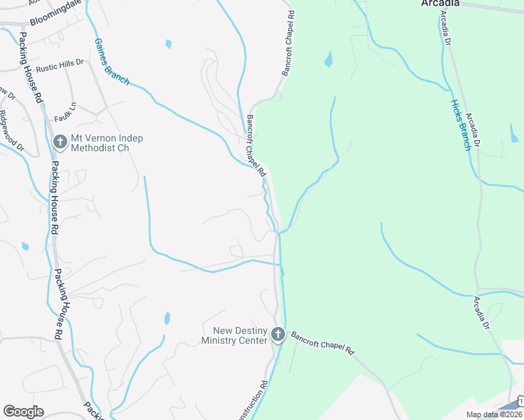 map of restaurants, bars, coffee shops, grocery stores, and more near 530 Bancroft Chapel Road in Kingsport