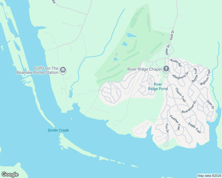 map of restaurants, bars, coffee shops, grocery stores, and more near Looking Glass Trail in Bracey