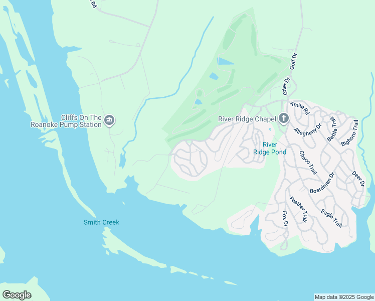 map of restaurants, bars, coffee shops, grocery stores, and more near 86 Looking Glass Trail in Bracey