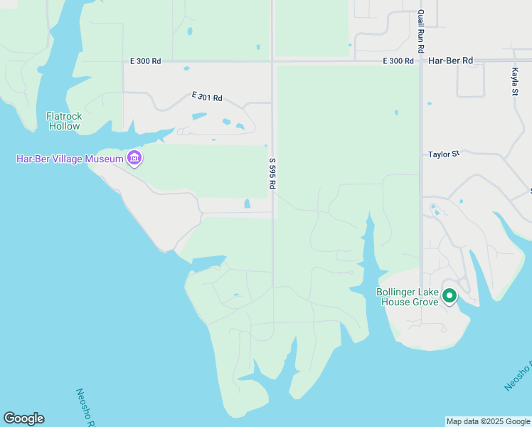 map of restaurants, bars, coffee shops, grocery stores, and more near 30506-30516 595 Road in Grove