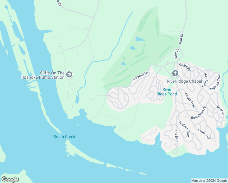 map of restaurants, bars, coffee shops, grocery stores, and more near 112 Looking Glass Trail in Bracey