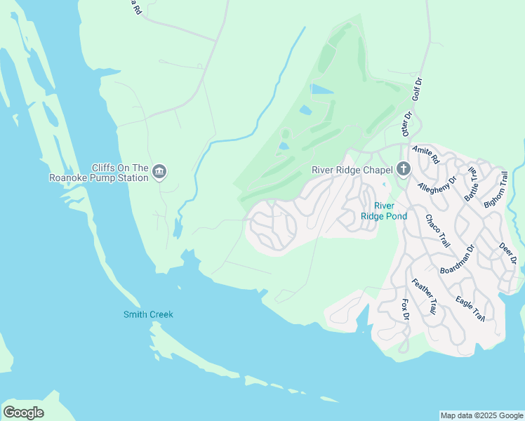 map of restaurants, bars, coffee shops, grocery stores, and more near 112 Looking Glass Trail in Bracey