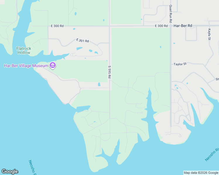 map of restaurants, bars, coffee shops, grocery stores, and more near 33460 South 595 Road in Grove