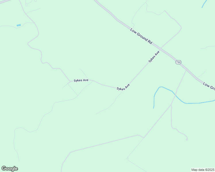 map of restaurants, bars, coffee shops, grocery stores, and more near Sykes Avenue in Greensville County