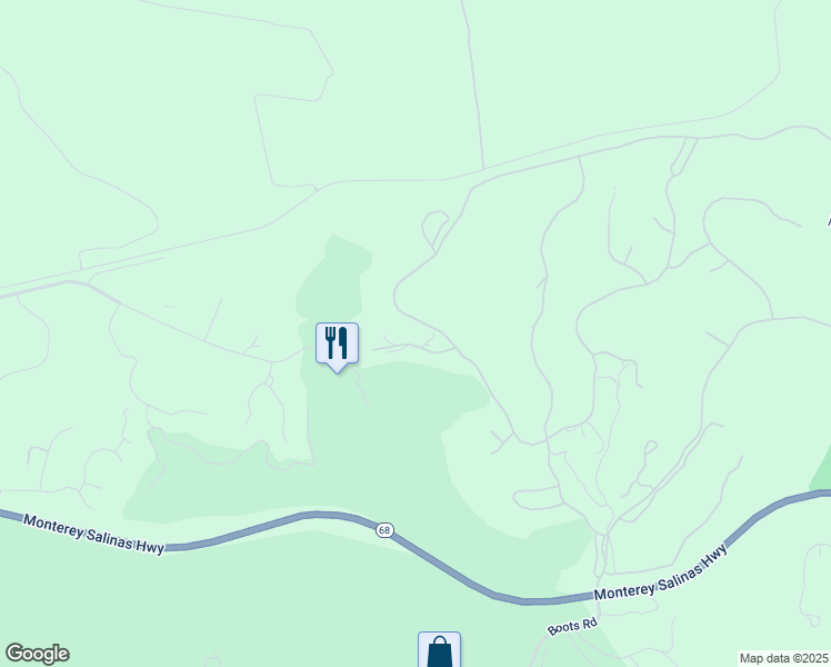 map of restaurants, bars, coffee shops, grocery stores, and more near 407 Mirador Court in Monterey