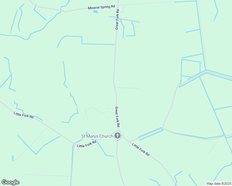 map of restaurants, bars, coffee shops, grocery stores, and more near Great Fork Road in Suffolk