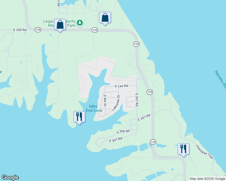 map of restaurants, bars, coffee shops, grocery stores, and more near 56641 East Lee Road in Afton
