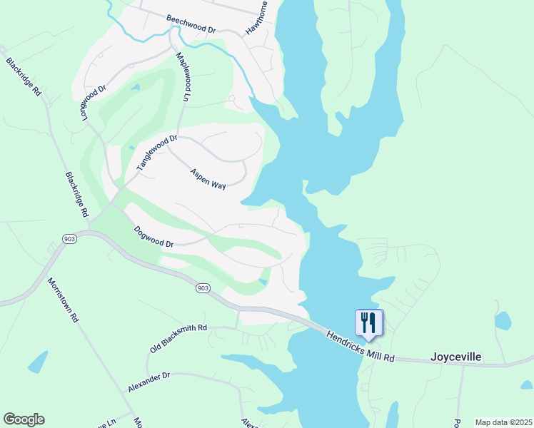 map of restaurants, bars, coffee shops, grocery stores, and more near 31 Co Co Court in Bracey