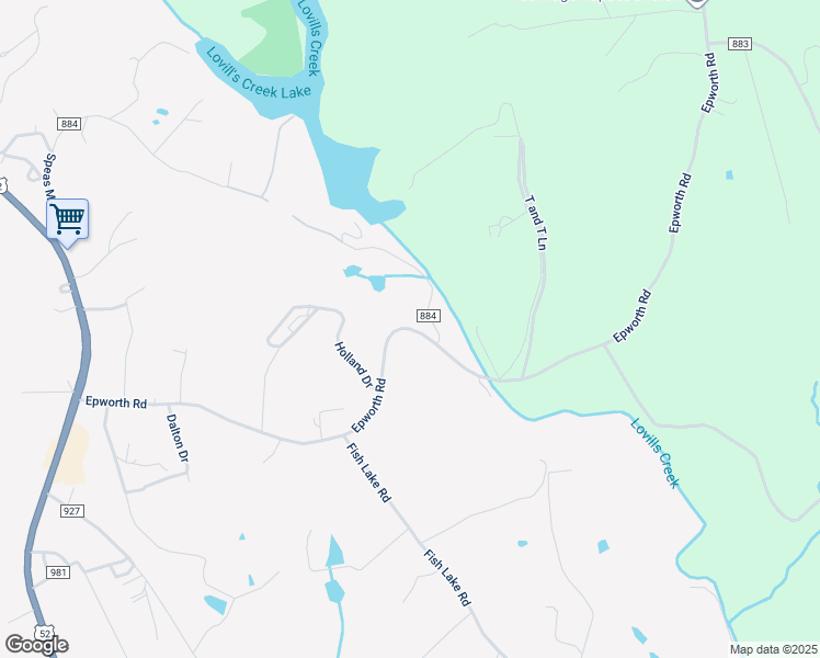 map of restaurants, bars, coffee shops, grocery stores, and more near Epworth Rd in Cana