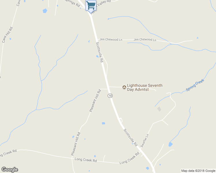 map of restaurants, bars, coffee shops, grocery stores, and more near 4583 Scottsville Road in Lafayette