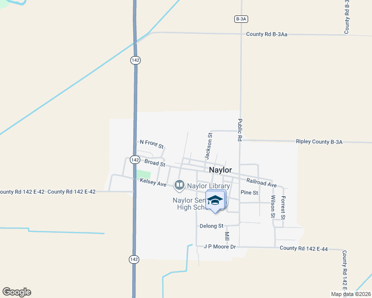 map of restaurants, bars, coffee shops, grocery stores, and more near Horton Street in Harviell