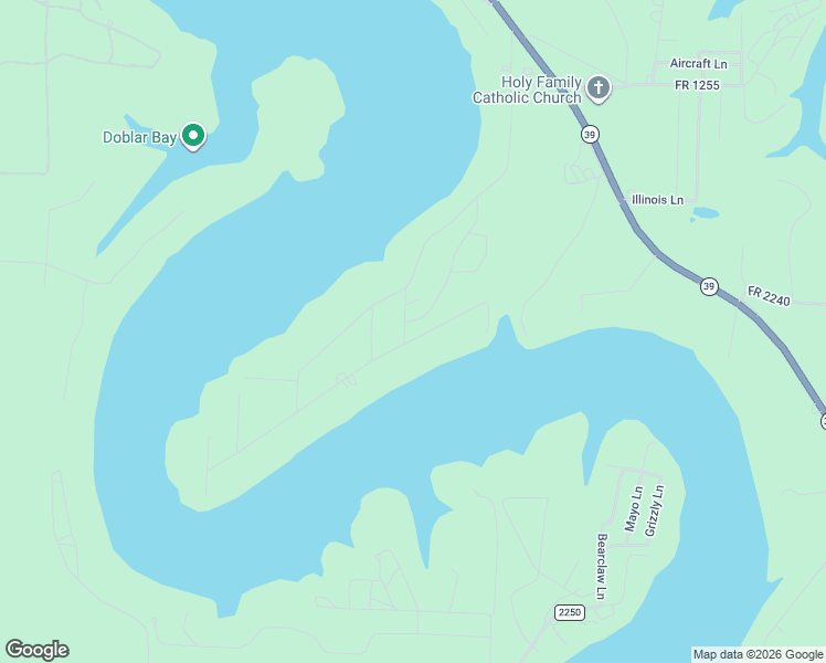 map of restaurants, bars, coffee shops, grocery stores, and more near 24038 High Meadow Drive in Shell Knob