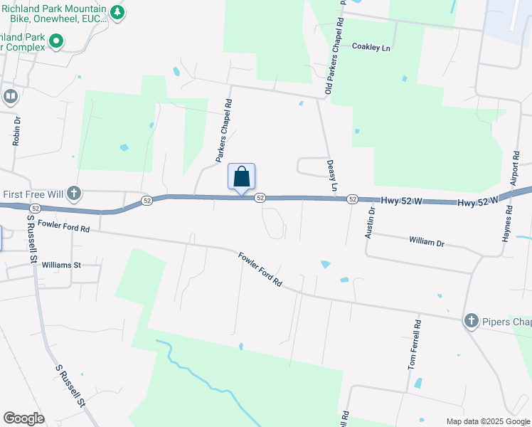 map of restaurants, bars, coffee shops, grocery stores, and more near 631 Tennessee 52 in Portland