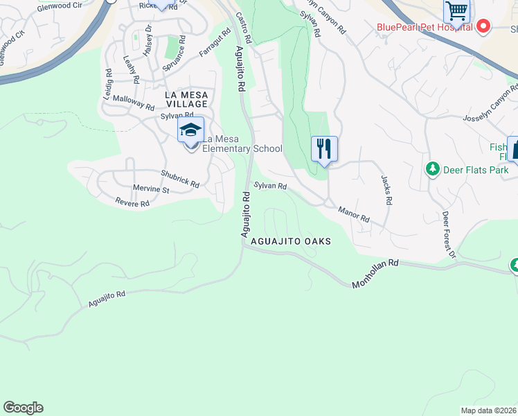 map of restaurants, bars, coffee shops, grocery stores, and more near 139 Littlefield Road in Monterey