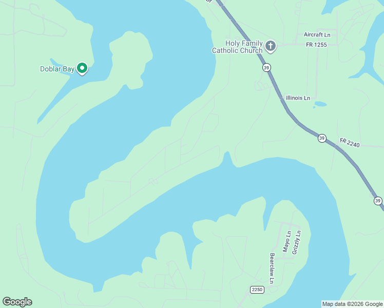 map of restaurants, bars, coffee shops, grocery stores, and more near 24038 High Meadow Drive in Shell Knob