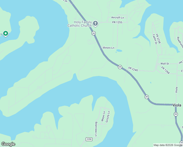 map of restaurants, bars, coffee shops, grocery stores, and more near 28775 State Highway 39 in Shell Knob