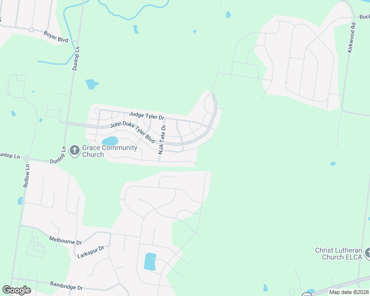 map of restaurants, bars, coffee shops, grocery stores, and more near 258 John Duke Tyler Boulevard in Clarksville