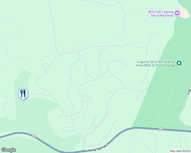 map of restaurants, bars, coffee shops, grocery stores, and more near 500 Estrella Doro in Monterey