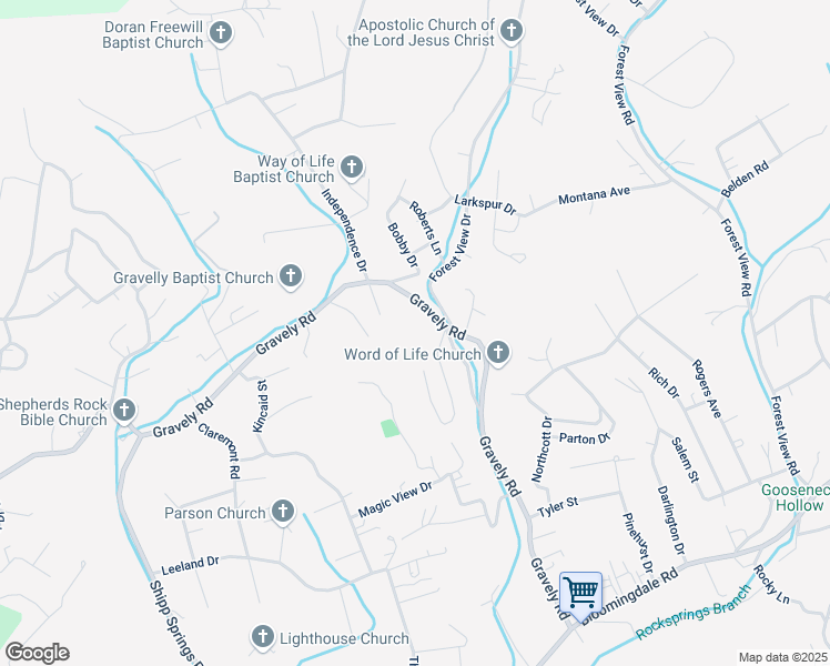 map of restaurants, bars, coffee shops, grocery stores, and more near 361 Riddle Street in Kingsport
