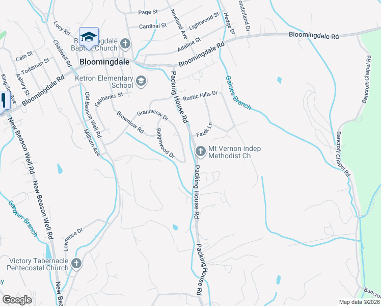 map of restaurants, bars, coffee shops, grocery stores, and more near 301-401 Packing House Road in Kingsport