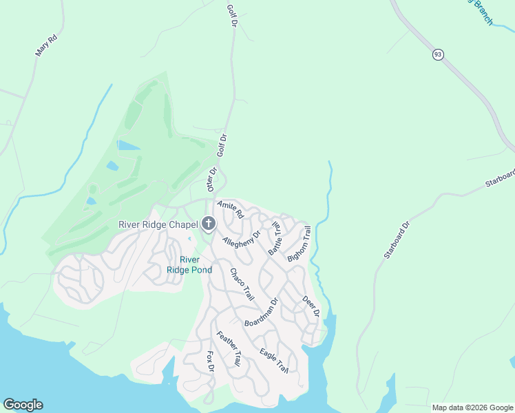 map of restaurants, bars, coffee shops, grocery stores, and more near 151 Alligator Way in Bracey