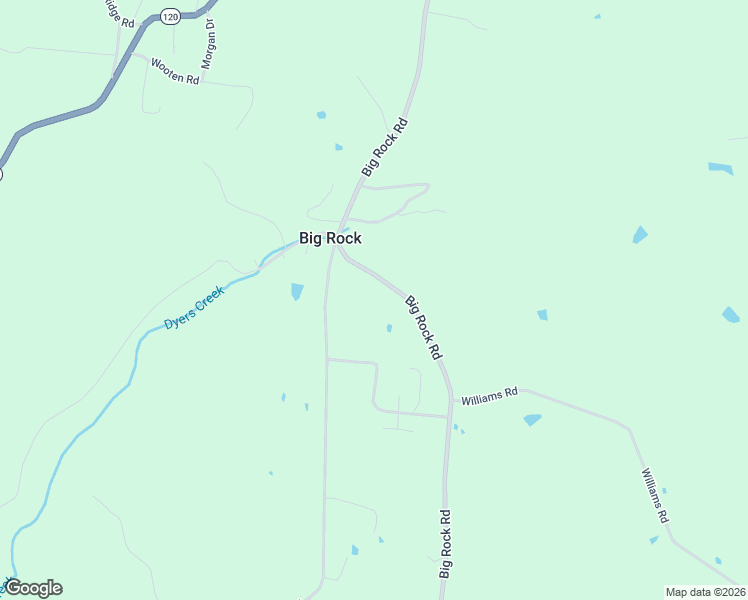 map of restaurants, bars, coffee shops, grocery stores, and more near 480 Big Rock Road in Big Rock