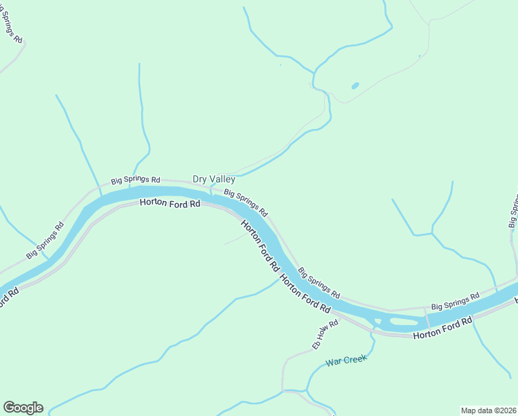 map of restaurants, bars, coffee shops, grocery stores, and more near Big Springs Road in Eidson