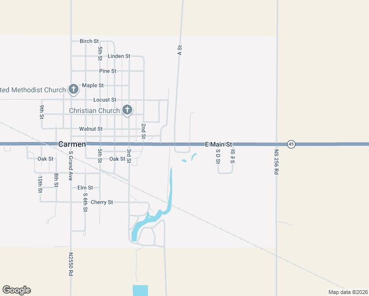 map of restaurants, bars, coffee shops, grocery stores, and more near 219 East Main Street in Carmen