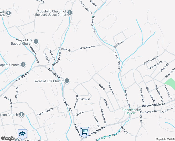 map of restaurants, bars, coffee shops, grocery stores, and more near 699 Rich Dr Exd in Bloomingdale