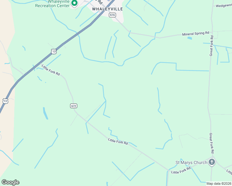 map of restaurants, bars, coffee shops, grocery stores, and more near 391 Little Fork Road in Suffolk